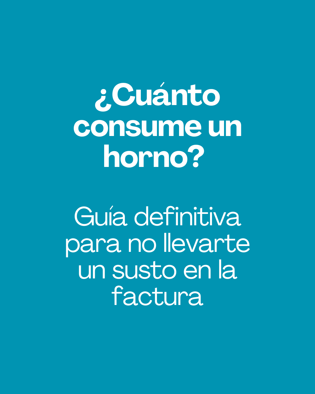 ¿Cuánto consume un horno?